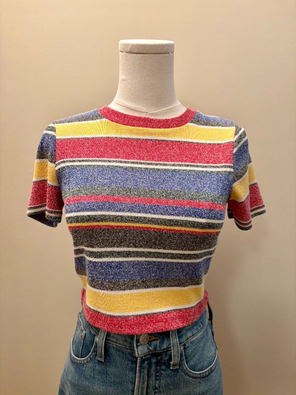 Zara Striped Cropped Tee